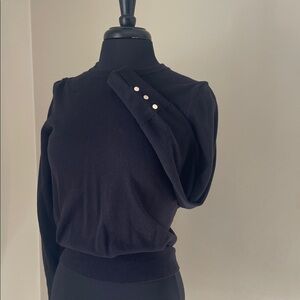 Ann Taylor Factory Black Crew Neck Sweater